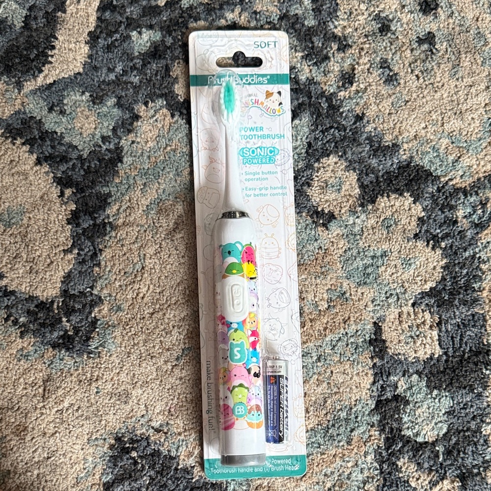 Kids Sonic Power Toothbrush - White and Green